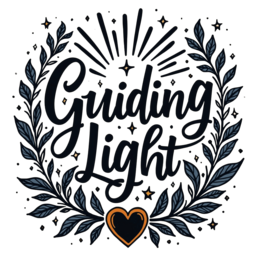 guiding light illustration SVG PNG design with hand-drawn style, bold lettering, an uplifting message
