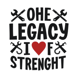 quote strength SVG PNG design with bold lettering