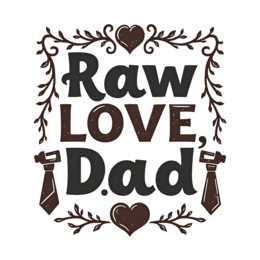 raw love floral SVG PNG design with bold lettering, floral elements