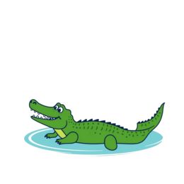 father's day crocodile SVG PNG design