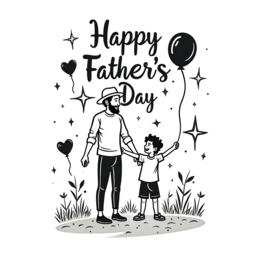 fathersday family balloon shirt SVG PNG design
