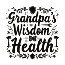 health wisdom floral SVG PNG design with hand-drawn style, bold lettering, black floral elements