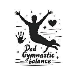 illustration gymnastics SVG PNG design with bold lettering