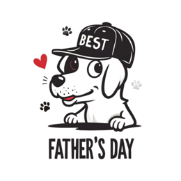 fathers day best dog shirt SVG PNG design with bold lettering