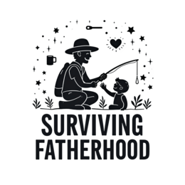 fatherhood fishing SVG PNG design with bold lettering