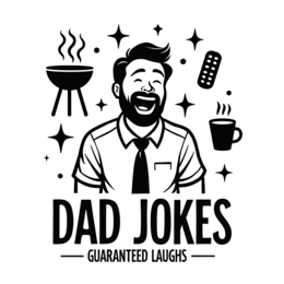 dad jokes laughter SVG PNG design with bold lettering