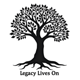 blacktree SVG PNG design with bold lettering, black floral elements
