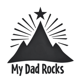 day mountain star SVG PNG design with bold lettering