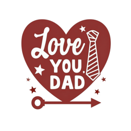 fathersday lovetie SVG PNG design with bold lettering