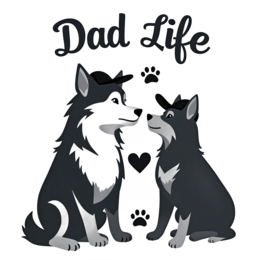 dad life dogs SVG PNG design with bold lettering