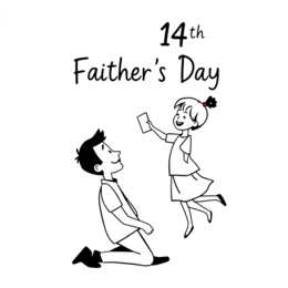 fathersday card celebration SVG PNG design