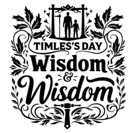 quotes wisdom floral SVG PNG design with bold lettering, black and white floral elements