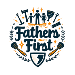 fathers first tools shirt SVG PNG design with red floral elements, an uplifting message