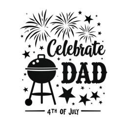 father fireworks bbq SVG PNG design with bold lettering