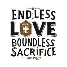 quotes love sacrifice SVG PNG design with bold lettering, an uplifting message