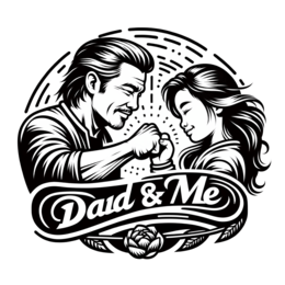 fathers day dad and me shirt SVG PNG design with bold lettering