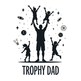 father children celebration shirt SVG PNG design with clean design elements
