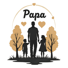 father family love SVG PNG design with bold lettering