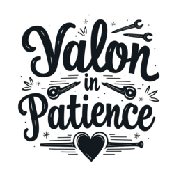 quotes patience SVG PNG design with bold lettering