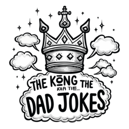 dad jokes crown SVG PNG design with bold lettering