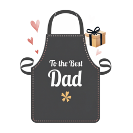 fathers day apron SVG PNG design with bold lettering
