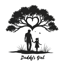 daddy love SVG PNG design with bold lettering