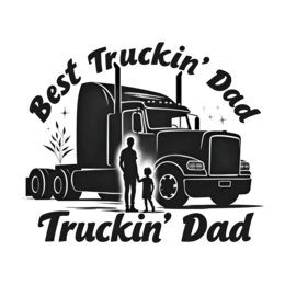 best truckin' dad SVG PNG design with bold lettering