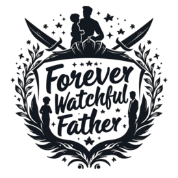 quotes watchful father SVG PNG design with bold lettering