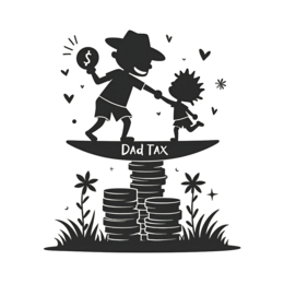 father son interaction shirt SVG PNG design with bold lettering, black floral elements