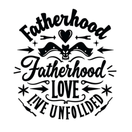 fatherhood love SVG PNG design with bold lettering