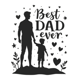 day best dad ever SVG PNG design with bold lettering