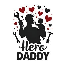 day hero love shirt SVG PNG design with bold lettering
