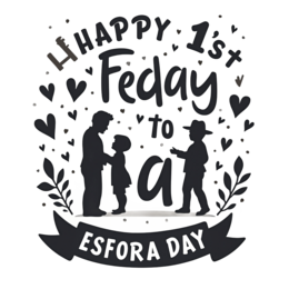 celebration happiness SVG PNG design with black and white floral elements