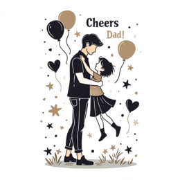 children fatherdaughter shirt SVG PNG design with bold lettering