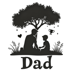 father's day dad quality time SVG PNG design with bold lettering