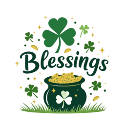 luck st patricks shirt SVG PNG design with bold lettering