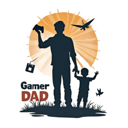 gamer dad son SVG PNG design with bold lettering