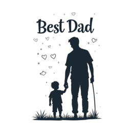 best dad silhouette quote SVG PNG design