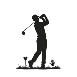 golf silhouette SVG PNG design