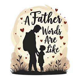 father child words SVG PNG design