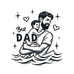 dad child shirt SVG PNG design with bold lettering