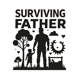 survival silhouette SVG PNG design with clean design elements