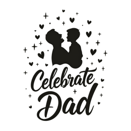 day celebration father son shirt SVG PNG design with bold lettering