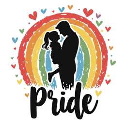 pride love SVG PNG design with bold lettering