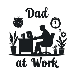 dad work time SVG PNG design