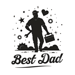 day best dad tools SVG PNG design with bold lettering