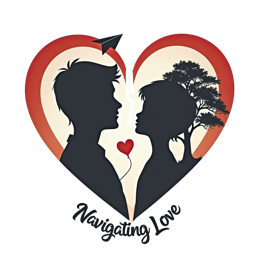 navigating love SVG PNG design with bold lettering