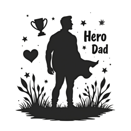 day hero dad trophy shirt SVG PNG design