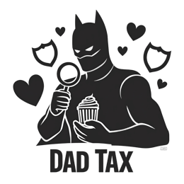 dad tax cupcake SVG PNG design with bold lettering