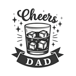 dad cheers SVG PNG design with bold lettering